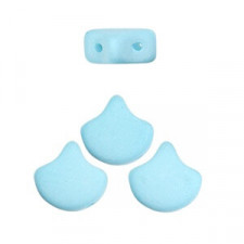 Ginko Leaf Beads 7.5x7.5mm Bondeli - Matt blue raspberry